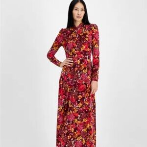 Floral Long Sleeve Maxi Dress